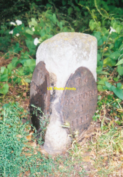 Photo 6"x4" Old Milestone by the A4144 in New Hinksey Oxford\/SP5106 c2001