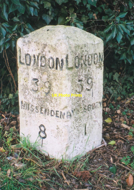 Photo 6"x4" Old Milestone on the A413, south of Aylesbury Aylesbury c2003