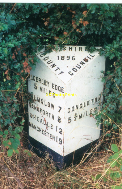Photo 6"x4" Old Milepost by the A34 at Siddington Siddington\/SJ8471 c2003