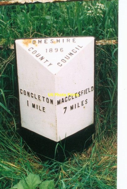 Photo 6"x4" Old Milepost by the A536, Macclesfield Road, Congleton Congleton c2003