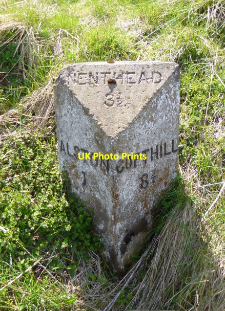 Photo 6"x4" Old Milestone by the A689, east of Alston Blagill c2012