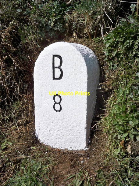Photo 6"x4" Old Milestone by the B3266, south west of Trevenning Trevenning c2005