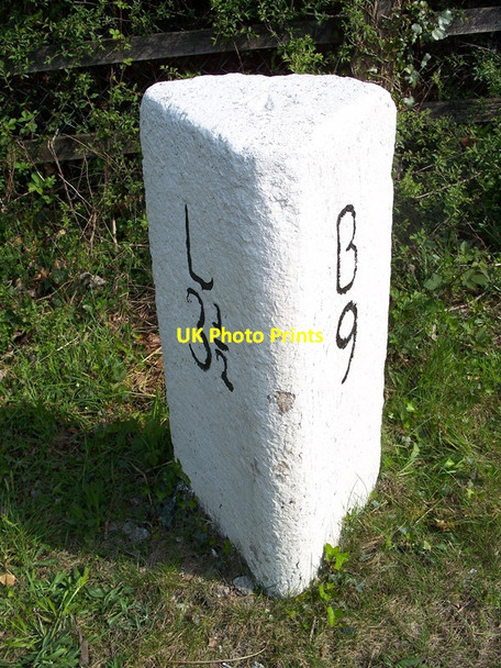 Photo 6"x4" Old Milestone by the A38, west of Doublebois Doublebois c1998