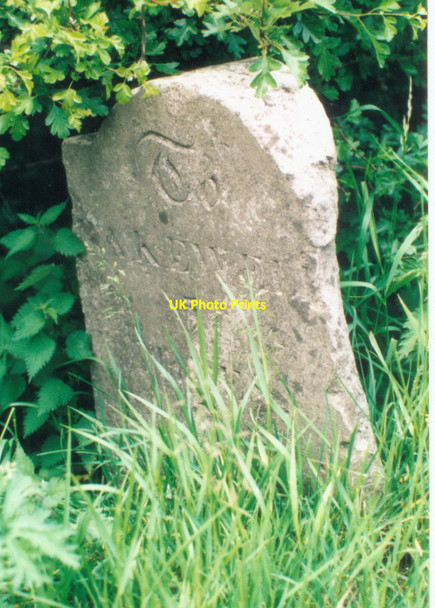 Photo 6"x4" Old Milestone by the B5056, Ashbourne Road Dale End\/SK2161 c2002