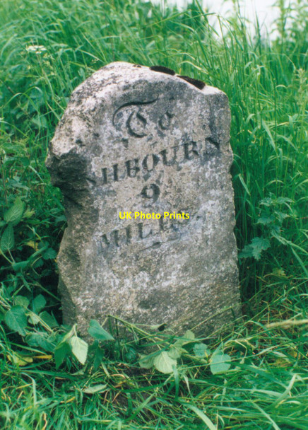 Photo 6"x4" Old Milestone by the B5056, north of Grangemill Grangemill c2002