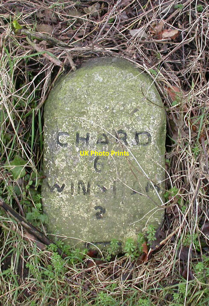 Photo 6"x4" Old Milestone by the B3162, Horn Ash Crossroads Horn Ash c2002