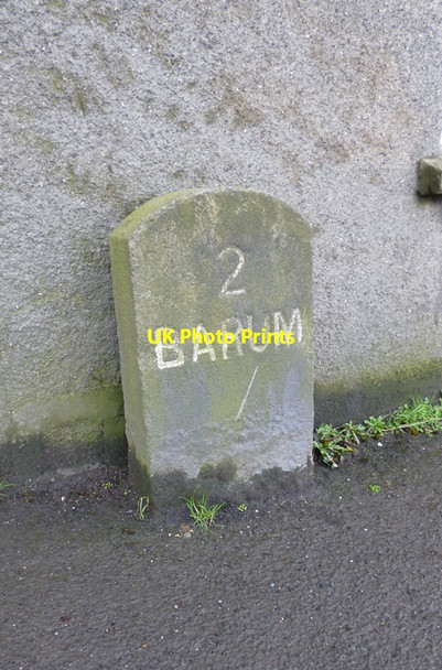 Photo 6"x4" Old Milestone by the B3233, Bickington Road, Bickington Bickington\/SS5332 c2013