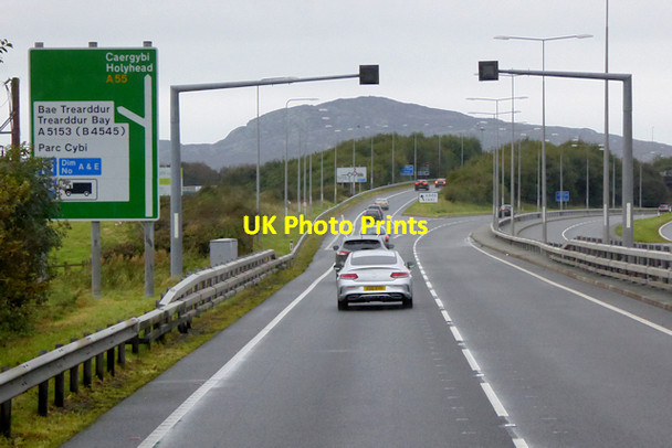 Photo 6"x4" The North Wales Expressway approaching Junction 2  near Holyhead Holyhead\/Caergybi c2017