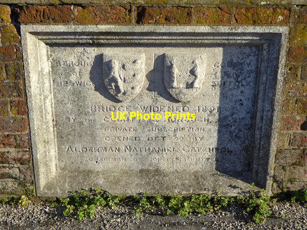 Photo 6"x4" Stone on Bourne Bridge Greenwich\/TM1742 c2017