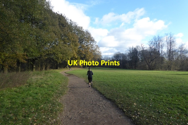 Photo 6"x4" Runner on Hampstead Heath Hampstead\/TQ2685 c2017
