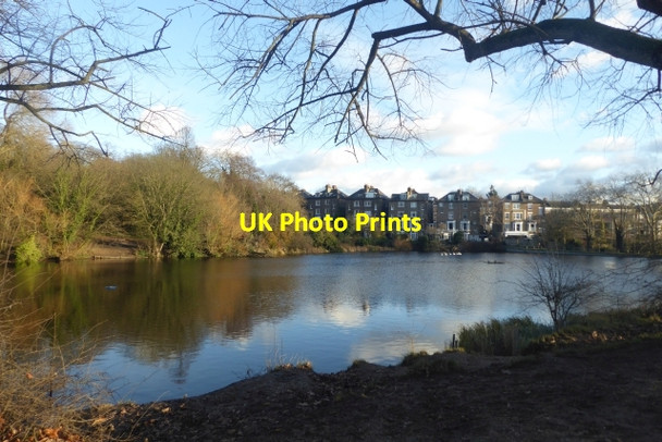 Photo 6"x4" Across a Hampstead Pond Hampstead\/TQ2685 c2017