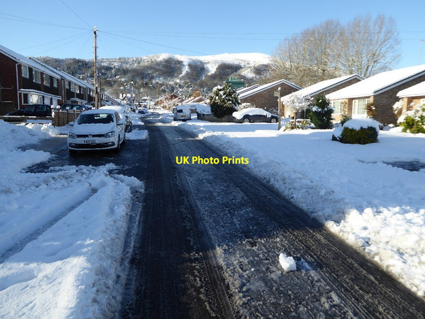 Photo 6"x4" View up Arosa Drive Great Malvern c2017