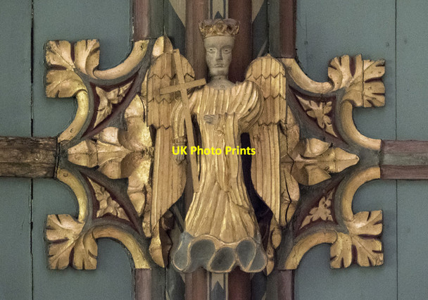 Photo 6"x4" St Peter, Sudbury - Roof boss Sudbury\/TL8741 c2017 P1