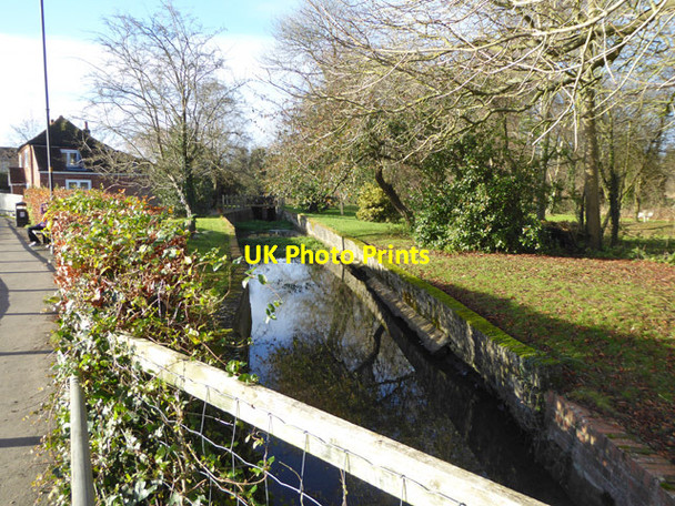 Photo 6"x4" Harnham water meadows supply channel Salisbury c2017