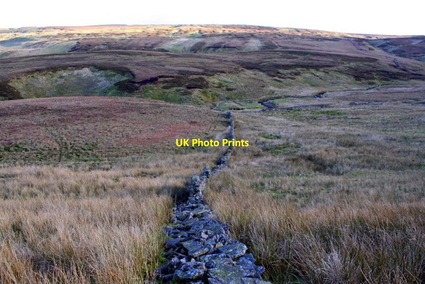 Photo 6"x4" View from George Mea Rigg towards Crook Gill Rigg Garsdale Head c2017