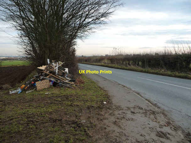 Photo 6"x4" Fly-tipped rubbish on Red House Lane Adwick Le Street c2017