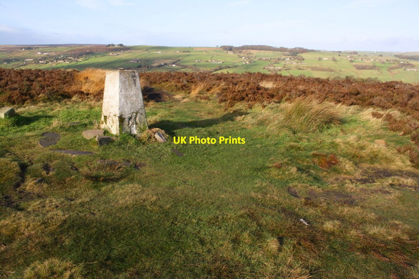 Photo 6"x4" Penistone Hill trig point Upper Marsh c2017