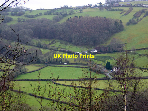 Photo 6"x4" Nantyronen station and Ty'nywern Farm Nantyronen Station c2017