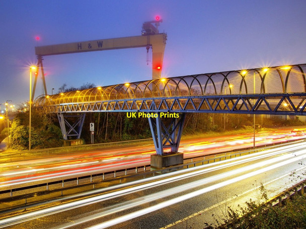 Photo 6"x4" Footbridge, Belfast Belfast c2017