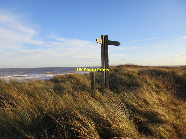 Photo 6"x4" Bridleway signs, Spurn Peninsula Kilnsea c2017
