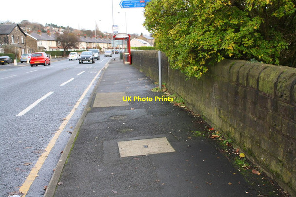 Photo 6"x4" Bradford Road, opposite Bar Lane Keighley c2017