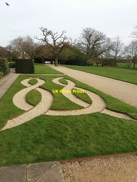 Photo 6"x4" Beningbrough Hall, pattern in gravel Newton-on-Ouse c2016