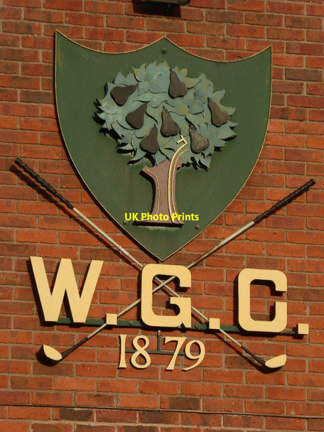 Photo 6"x4" Worcestershire Golf Club logo Upper Wyche c2017