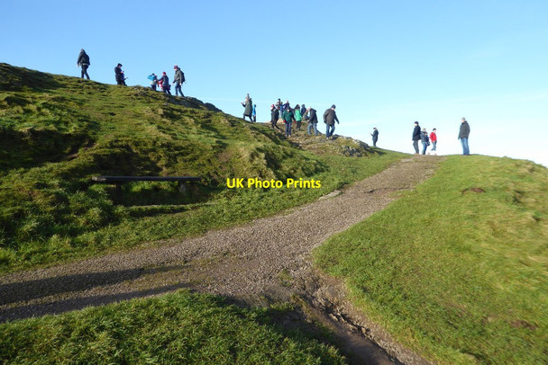 Photo 6"x4" Boxing Day at the highest point on the Malvern Hills Great Malvern c2017