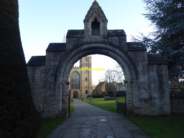 Photo 6"x4" Gateway to a sunlit Southwell Minster Southwell\/SK7053 c2017