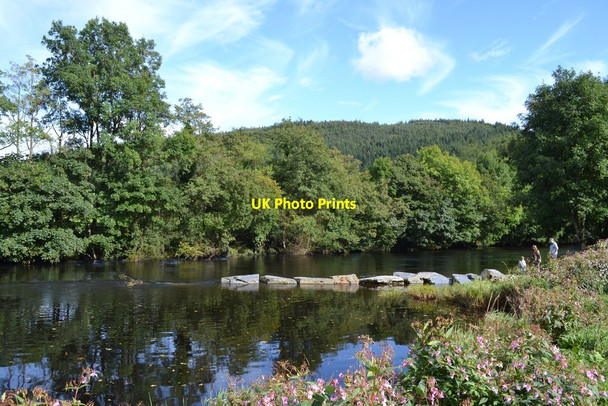 Photo 6"x4" Stepping Stones Betws-y-Coed c2017
