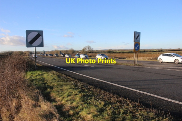 Photo 6"x4" The A303 Queuing traffic Downhead\/ST5625 c2017