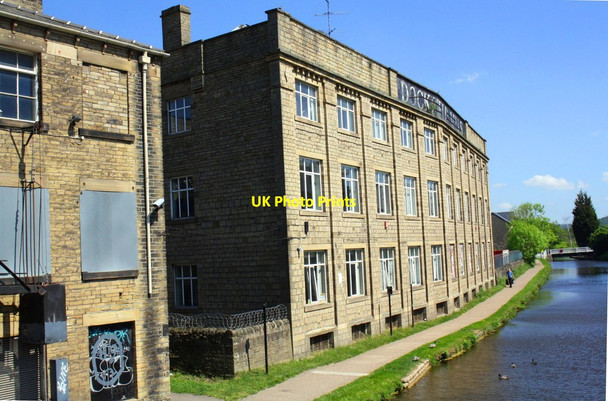 Photo 6"x4" Dockfield Mills beside Leeds & Liverpool Canal at Junction Road Shipley\/SE1437 c2017