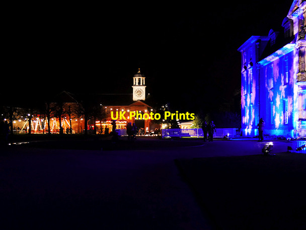 Photo 6"x4" Christmas at Dunham Massey - Carriage House and Hall Dunham Town c2017