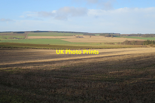 Photo 6"x4" Stubble Field Morebattle c2018