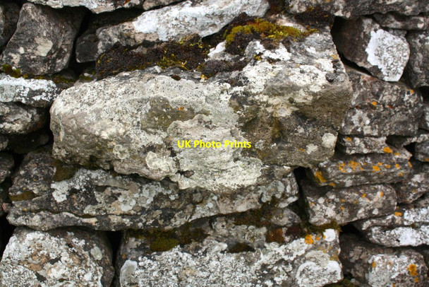 Photo 6"x4" Benchmark on stone in wall at bend of Busk Lane Stalling Busk c2017
