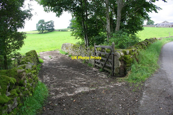 Photo 6"x4" Field entrance over stream at Lawkland Green Farm Lawkland c2017