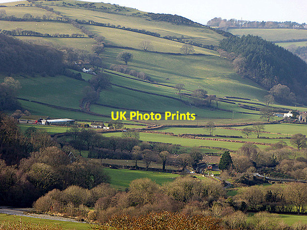 Photo 6"x4" Gwar-allt (hill) and Dyffryn Rheidol viewed from Pant Da Capel Seion\/SN6379 c2018