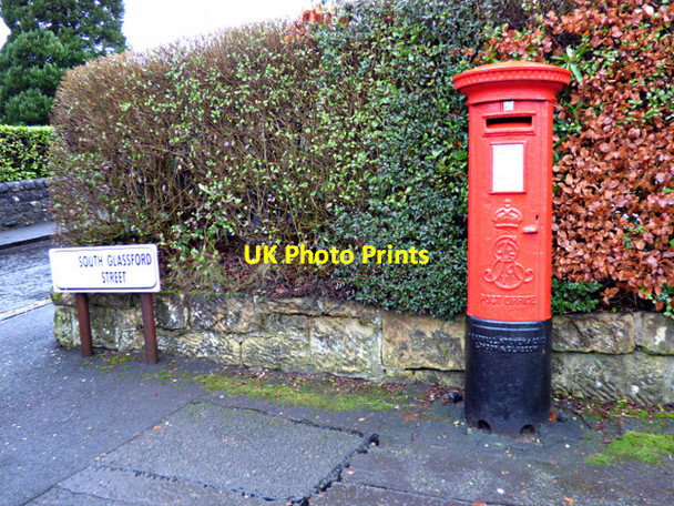 Photo 6"x4" Edward VII pillar box Milngavie c2018