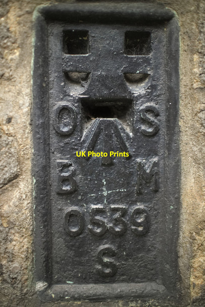 Photo 6"x4" Flush Bracket Bench Mark, St John's Church Leeds\/SE3034 c2018