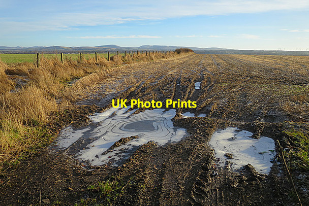 Photo 6"x4" Icy Puddles Seafield\/NT0066 c2018