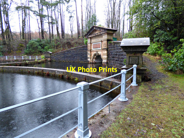 Photo 6"x4" Water inlet at Craigmaddie Reservoir Milngavie c2018