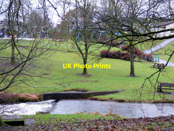 Photo 6"x4" Weir on Allander Water Milngavie c2018