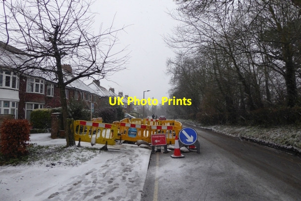 Photo 6"x4" Roadworks on Windmill Lane Heslington c2018