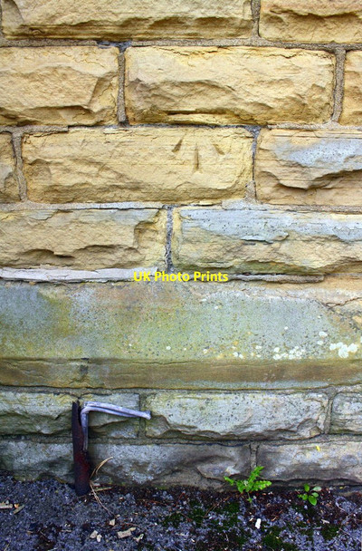 Photo 6"x4" Benchmark on Ukrainian Catholic Church, Park View Road Shipley\/SE1437 c2017