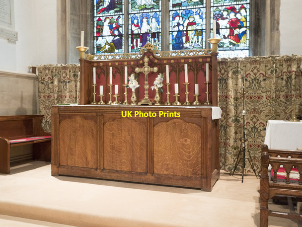 Photo 6"x4" St Mary, Stanwell - Altar Stanwell c2017