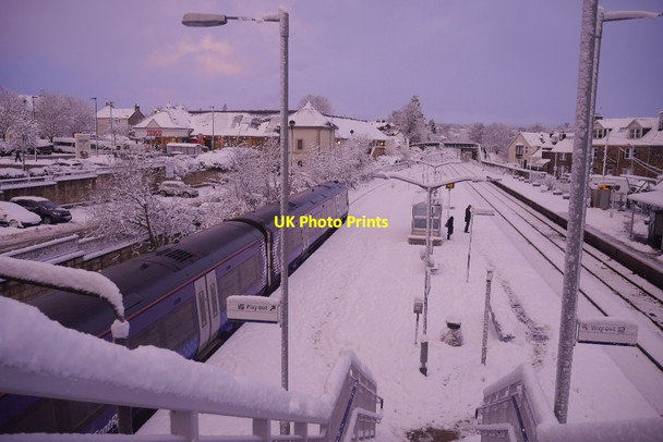 Photo 6"x4" Island platform, Dunblane Station Dunblane c2018