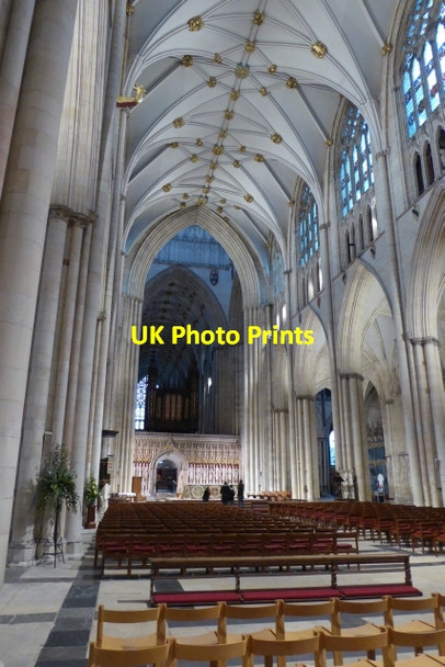 Photo 6"x4" York Minster nave York\/SE5951 c2018