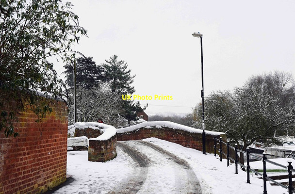 Photo 6"x4" Canal bridge in winter, Stourport-on-Severn Stourport-on-Severn c2017