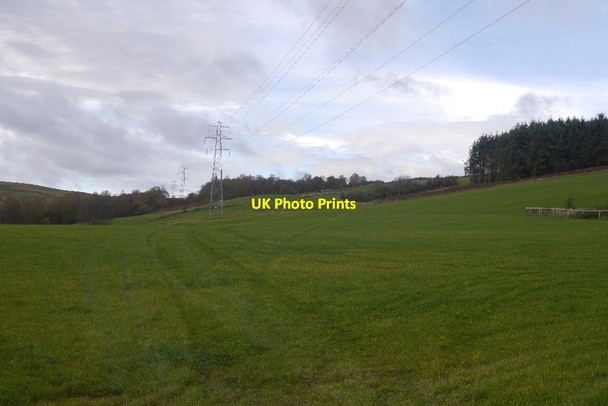 Photo 6"x4" Power line, Forneth Clunie\/NO1043 c2017