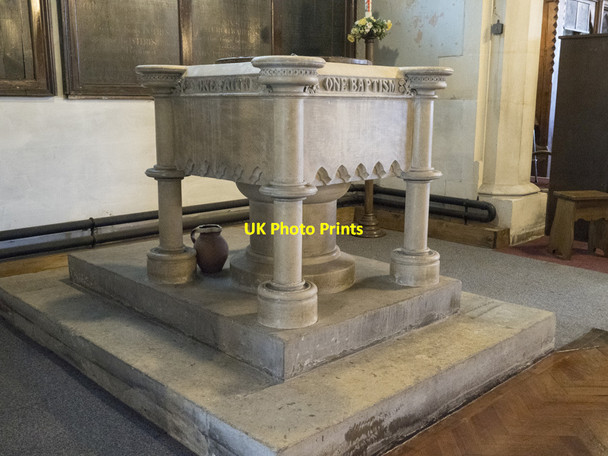 Photo 6"x4" St Nicholas, St Nicholas Way, Sutton - Font Sutton\/TQ2564 c2018